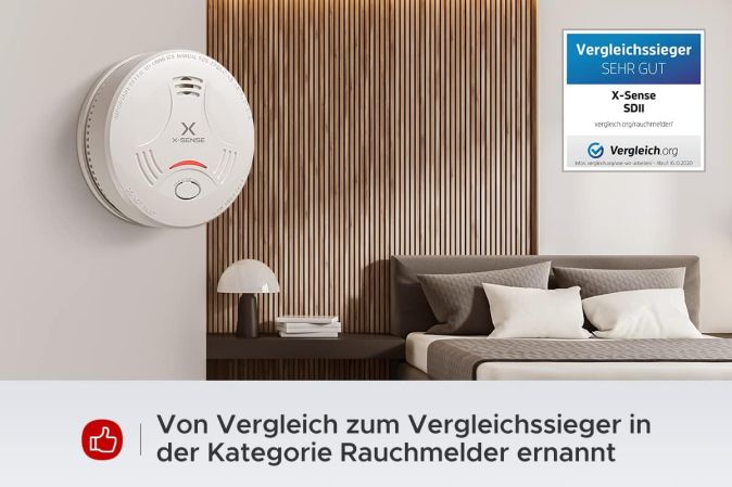 X-Sense SD11 Rauchmelder Brandmelder 85dB mit Magnethalter