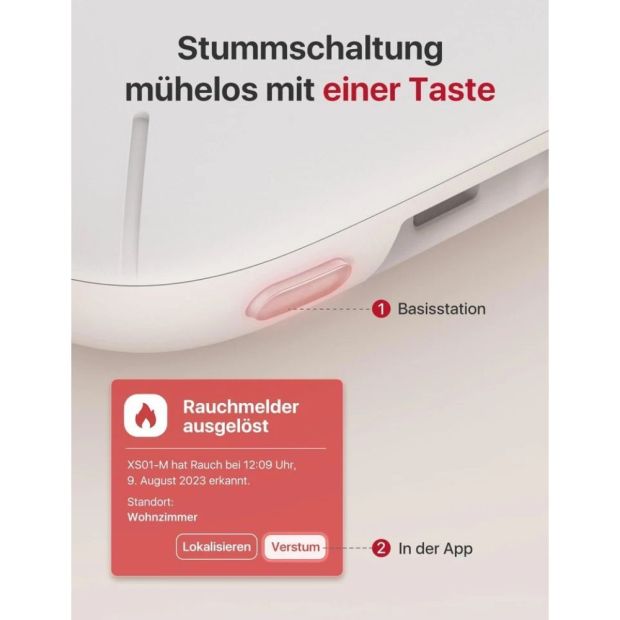 X-Sense XS01-M Smart Rauchmelder 85dB Rauchwarnmelder Feuermelder 