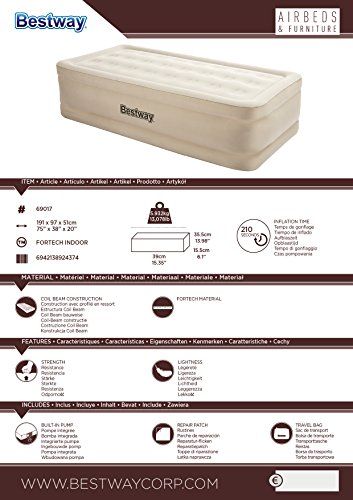 Bestway Einzel-/Luftbett, 191x97x51cm, mit integrierter elektrischer Pumpe Bestway Einzel-/Luftbett, 191x97x51cm, mit integrierter elektrischer Pumpe
