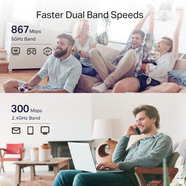 TP-Link Dualband RE330 WLAN Repeater Extender 1200Mbps Verstärker TP-Link Dualband RE330 WLAN Repeater Extender 1200Mbps Verstärker