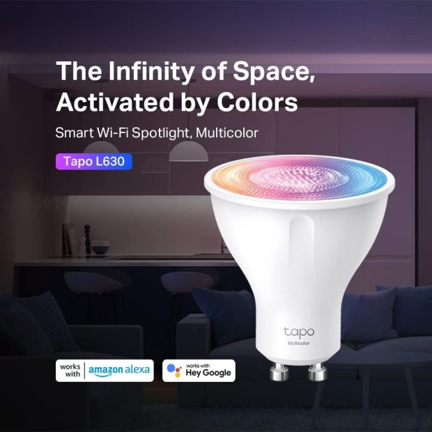 TP-Link Tapo L630 Smart WLAN Glühbirne GU10 50W Lampe dimmbar Leuchtmittel [2er] [B-WARE]