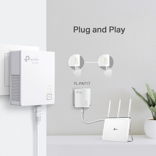 TP-LINK TL-PA717 AV1000 Powerline Adapter 2ER Set [B-WARE]