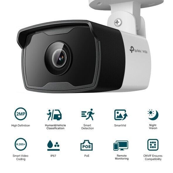 TP-Link VIGI C320I Bullet IP-Sicherheitskamera für Innen & Außen