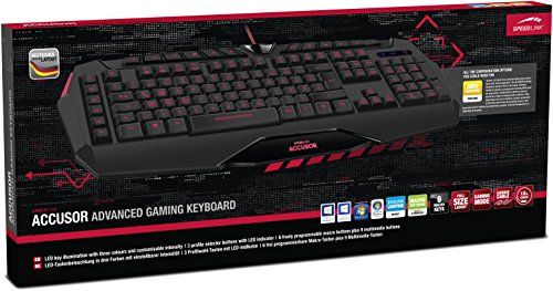 Speedlink Gaming Tastatur ACCUSOR Keyboard DE-Layout (B-Ware)
