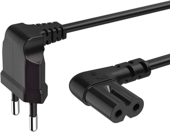 Hama Euro Netzkabel 2,5m Eurostecker 2-polig Netzkabel 