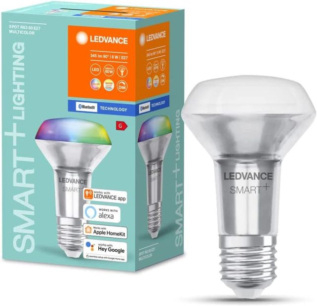 Ledvance Smart LED E27 Bluetooth Reflektorlampe RGB Spotlampe