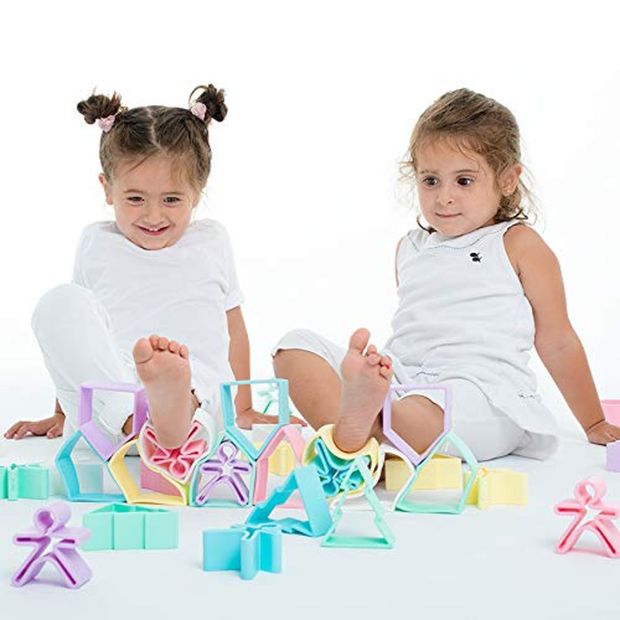 Beißring Baby Silikon + Spielzeug Kinder Feinmotorik Zahnberuhigung 12er Set