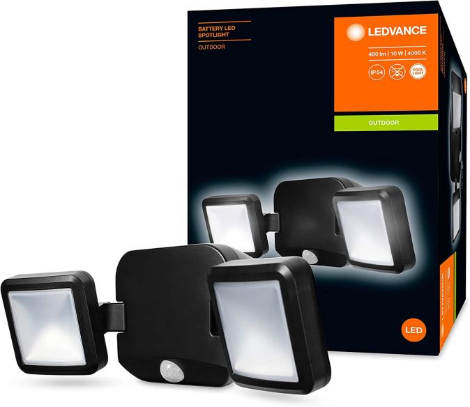 LEDVANCE LED Fluter Außen mit Bewegungsmelder Wandleuchte 10W