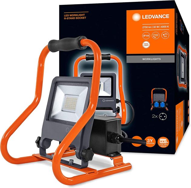 Ledvance LED Arbeitsstrahler + Ständer außen LED Baustrahler Fluter Kaltweiß Ledvance LED Arbeitsstrahler + Ständer außen LED Baustrahler Fluter Kaltweiß