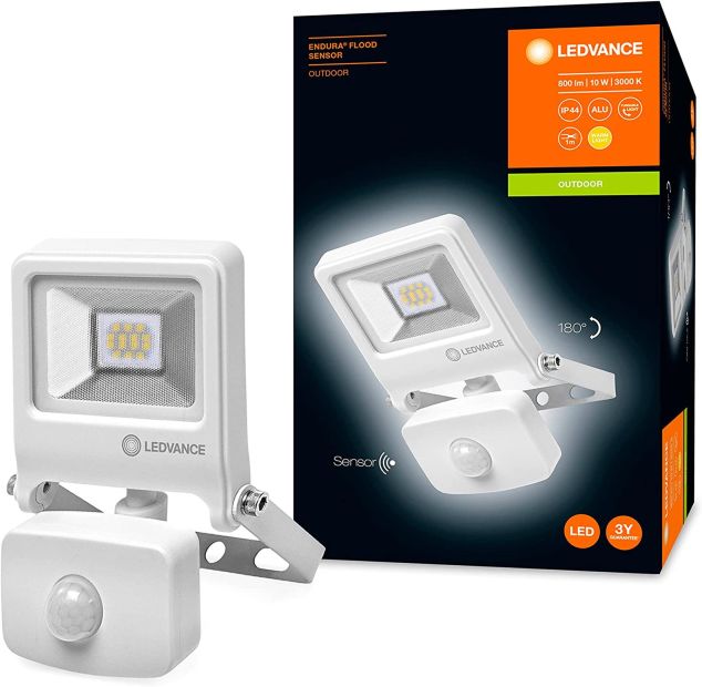 Ledvance LED Fluter mit Bewegungsmelder Warmweiß 10W