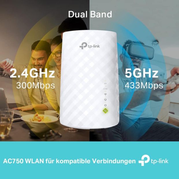 TP-Link RE200 WLAN Repeater mit LAN-Anschluss Dualband Wifi Verstärker [B-WARE]