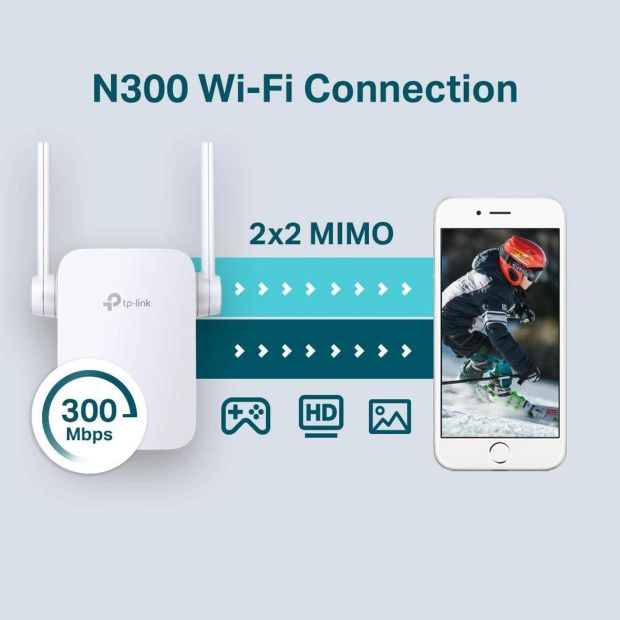 TP-Link TL-WA855RE WLAN Repeater mit LAN Verstärker Extender [B-WARE]