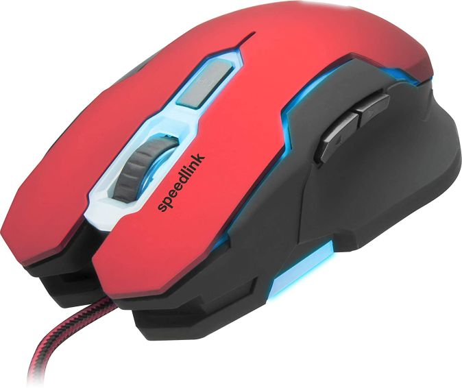 Speedlink CONTUS Gaming Mouse - Gaming-Maus mit 5 Tasten schwarz-rot