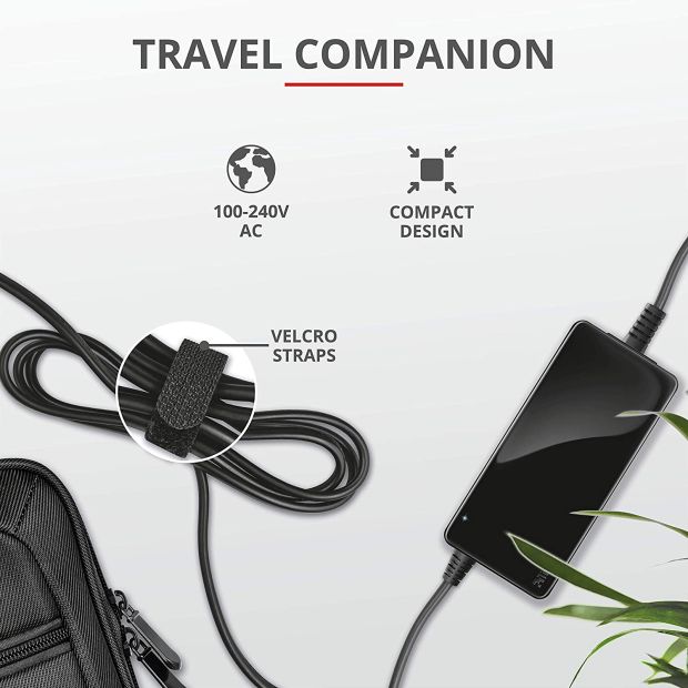 Trust Nexo EU 90 W Ladegeräte Netzteil für Lenovo Laptop mit SlimTip-Stecker