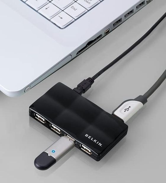 Belkin 7 Port USB Hub Verteiler HIGHSPEED USB 2.0 480Mbit 