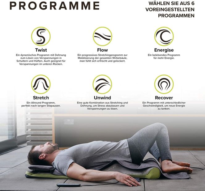 Homedics Stretch + Stretchingmatte 2.0 inspiriert Yogamatte [ Generalüberholt ]