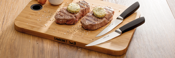 Sambonet 2er Set Steakmesser Messer Steak Edelstahl