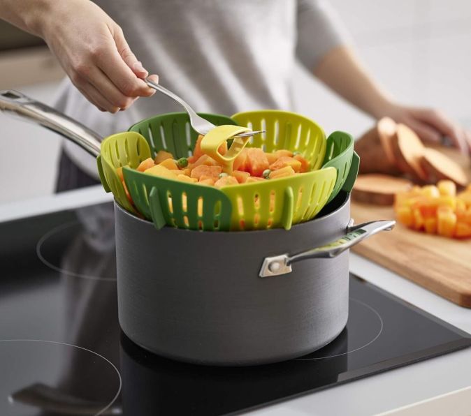 Joseph Joseph Bloom Folding Basket für Gemüse Dampfgareinsatz Faltbar