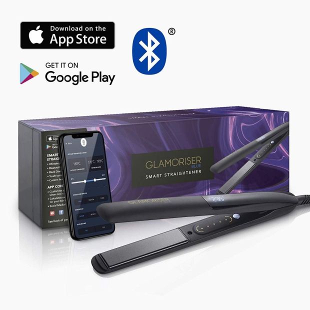 Glamoriser Bluetooth Smart Haarglätter Styler Glätteisen Keramik