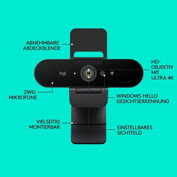Logitech Brio Webcam Streamcam Kamera Ultra 4K HD [B-WARE]