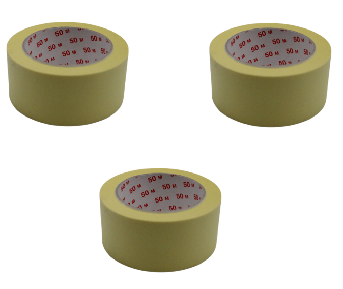 Fiducia Kreppband 50mm x 50m 24 Rollen Maler Kreppband Malerkrepp