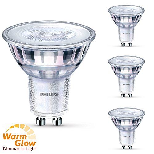 4x Philips Set LED Leuchtmittel dimmbar GU10 50 W Leuchte 4x Philips Set LED Leuchtmittel dimmbar GU10 50 W Leuchte