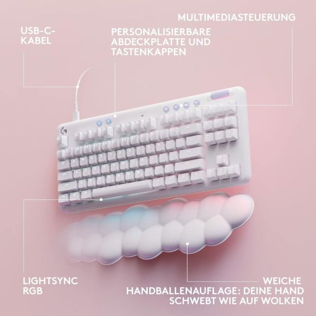 Logitech G713 Gaming Tastatur RGB GX Blue Handballenauflage DE QWERTZ