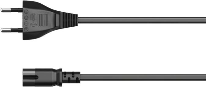 Hama Netzkabel mit flachem Eurostecker 5m Schwarz Hama Netzkabel mit flachem Eurostecker 5m Schwarz