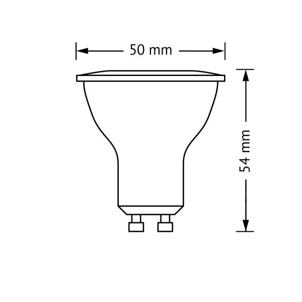 OSRAM LED GU10 Reflektorlampe Retrofit PAR16 50 Watt Spot Warmweiß OSRAM LED GU10 Reflektorlampe Retrofit PAR16 50 Watt Spot Warmweiß