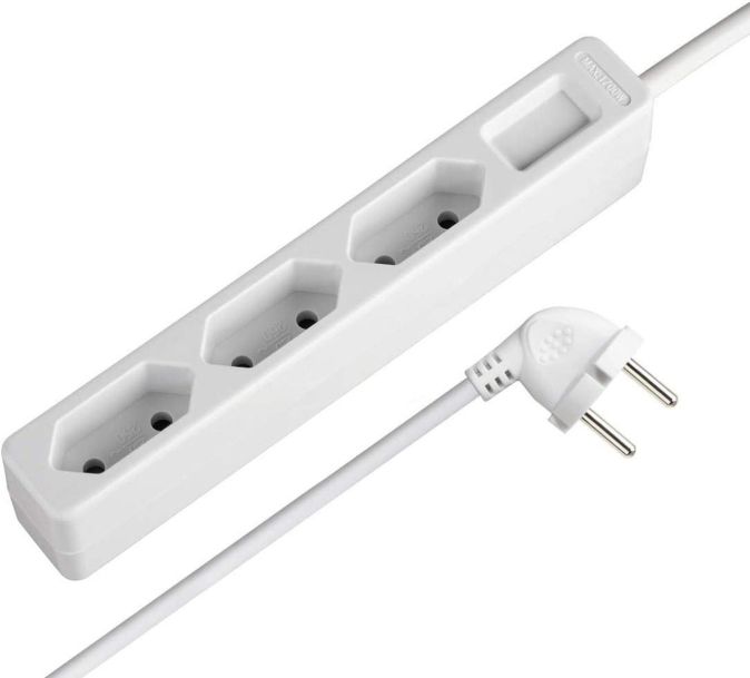 Hama Steckdosenleiste 3 fach für Flachstecker Mehrfachsteckdose Hama Steckdosenleiste 3 fach für Flachstecker Mehrfachsteckdose