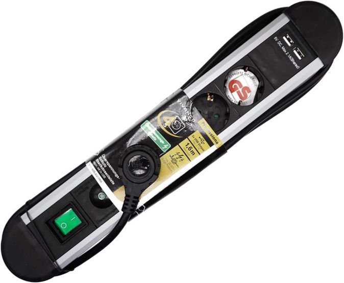 Vivanco 4-fach Steckdosenleiste mit 2 USB-Anschlüsse und Schalter Mehrfachsteckdose Vivanco 4-fach Steckdosenleiste mit 2 USB-Anschlüsse und Schalter Mehrfachsteckdose
