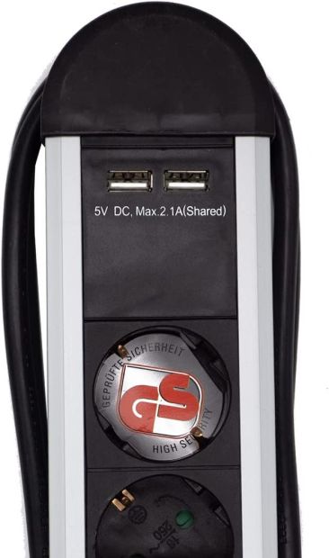 Vivanco 4-fach Steckdosenleiste mit 2 USB-Anschlüsse und Schalter Mehrfachsteckdose Vivanco 4-fach Steckdosenleiste mit 2 USB-Anschlüsse und Schalter Mehrfachsteckdose