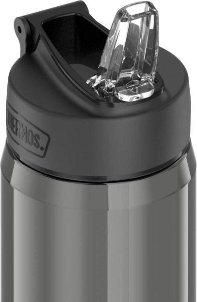 THERMOS Trinkflasche mit Strohhalm Sportflasche rosa 530ml Wasserflasche für Kinder