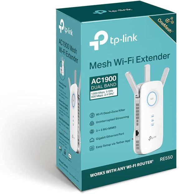 TP-Link RE550 WLAN Verstärker Repeater AC1900 weiß [B-WARE]