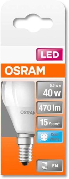 OSRAM LED STAR CLASSIC P Lampe mit E14 Tropfenform 40W-Glühbirne OSRAM LED STAR CLASSIC P Lampe mit E14 Tropfenform 40W-Glühbirne