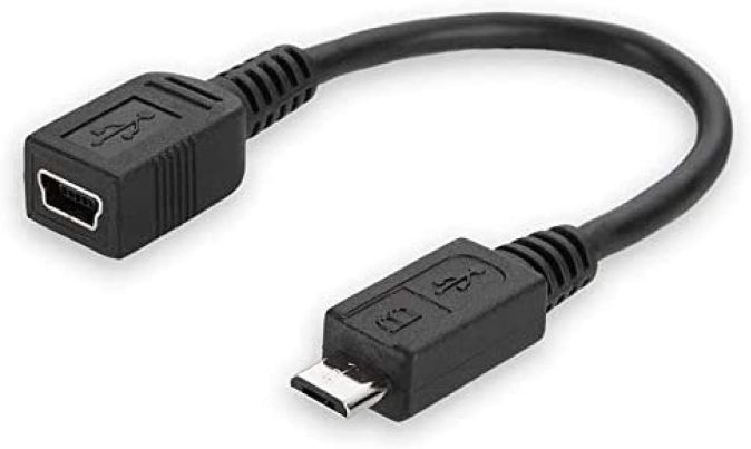 Belkin USB 2.0 Adapter 5-pin Mini USB-B auf Micro USB Stecker Buchse Datenkabel Belkin USB 2.0 Adapter 5-pin Mini USB-B auf Micro USB Stecker Buchse Datenkabel