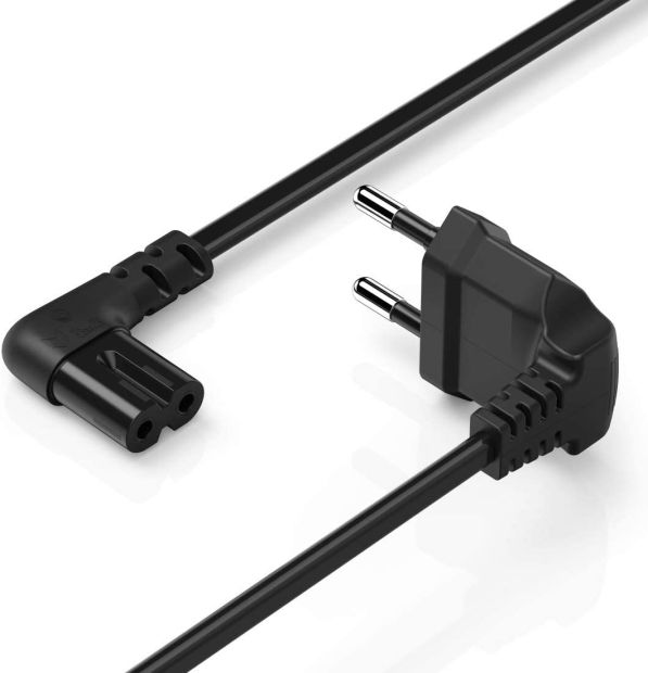 Hama Euro-Netzkabel 2-polig 5 m Schwarz Hama Euro-Netzkabel 2-polig 5 m Schwarz