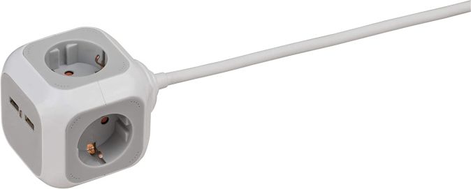 Brennenstuhl ALEA-Power USB-Charger Steckdosenblock/Steckdosenwürfel 4-fach 