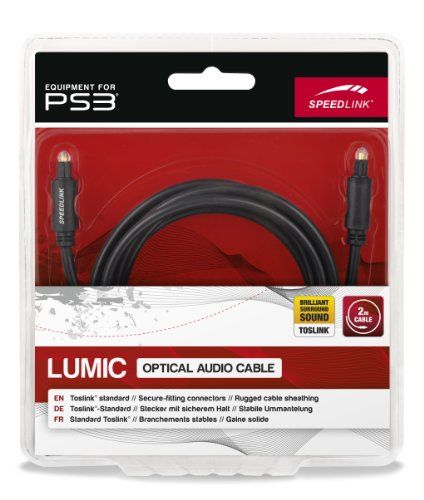 Speedlink (B-WARE) Lumic optisches Audio-Kabel für Playstation PS3/PS2 (Toslink)