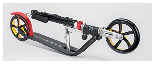 HUDORA Big Wheel Scooter 205 City-Scooter schwarz/rot/gold HUDORA Big Wheel Scooter 205 City-Scooter schwarz/rot/gold
