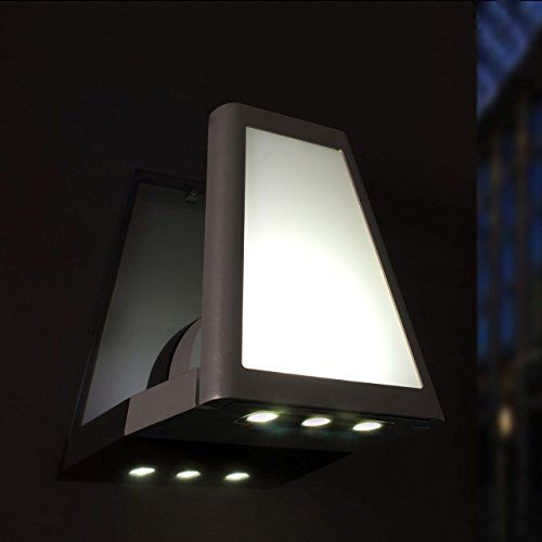 Eco Light Moderne LED-Außenwandleuchte inklusive 3 Farbfiltern Eco Light Moderne LED-Außenwandleuchte inklusive 3 Farbfiltern