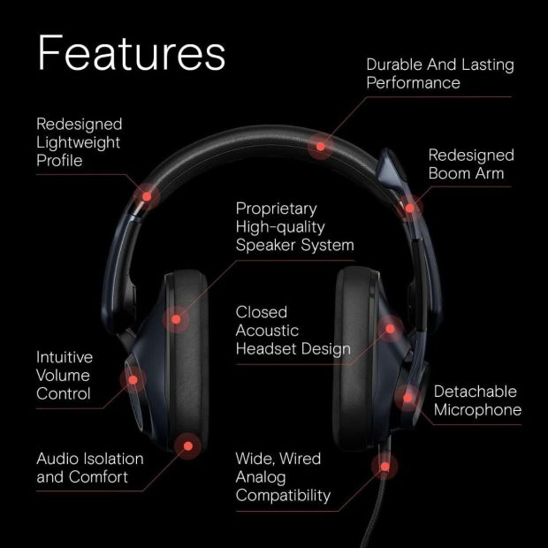EPOS H6Pro Gaming Kopfhörer mit Mikrofon Headset