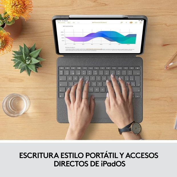 Logitech Combo Touch Schutzhülle mit Tastatur für iPad Pro 12.9 Zoll [B-WARE]