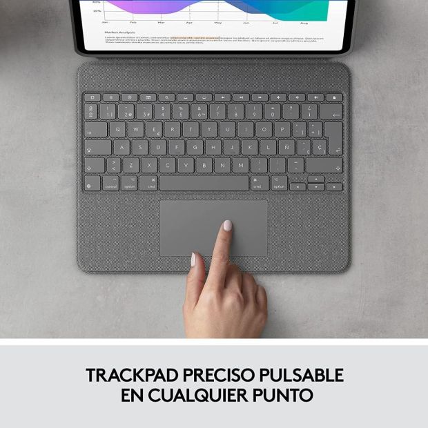 Logitech Combo Touch Schutzhülle mit Tastatur für iPad Pro 12.9 Zoll [B-WARE]