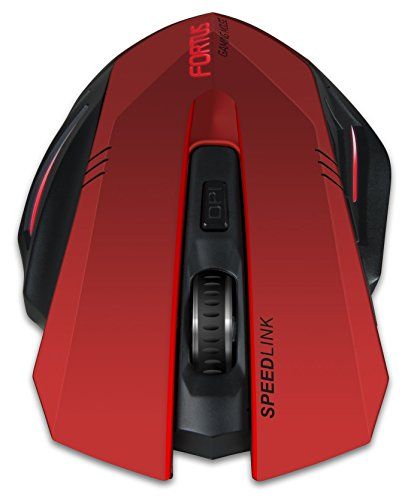 SPEEDLINK Fortus kabellose Gaming Maus (5-Tasten) rot/schwarz