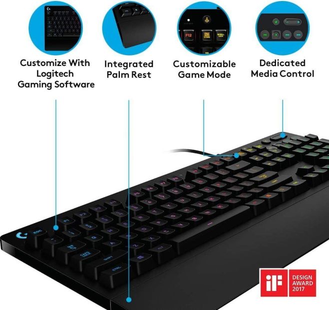 Logitech G213 Prodigy Gaming Kabelgebunden Tastatur ES Layout [B-WARE]