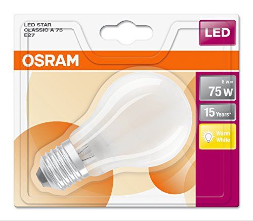 6x Osram LED Retrofit CLASSIC A E27 Glühlampen 75 W Leuchtmittel