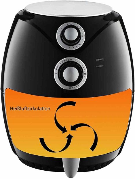 Emerio Heißluftfritteuse 1400W 3,6l Friteuse air smart fryer
