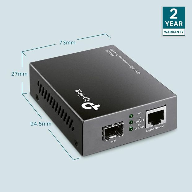 TP-Link MC220L Gigabit-Ethernet Switch Konverter SFP RJ45 Netzwerk [B-WARE]