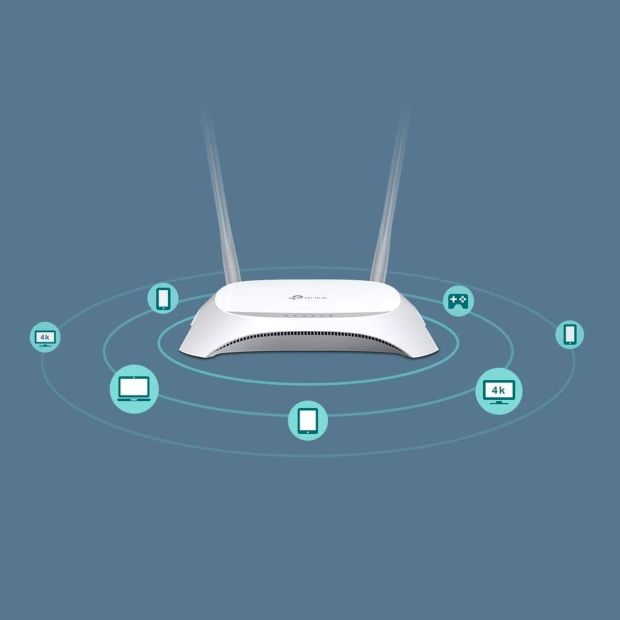TP-Link TL-MR3420 Wlan Hotspot Router Verstärker mit USB Surfstick Eingang 300Mbit 
